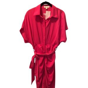 She + Sky Vibrant pink knee length Dress. Never worn NWT.